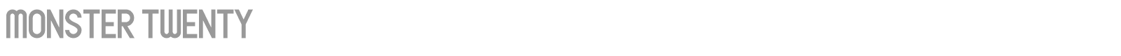 Monster Twenty font preview